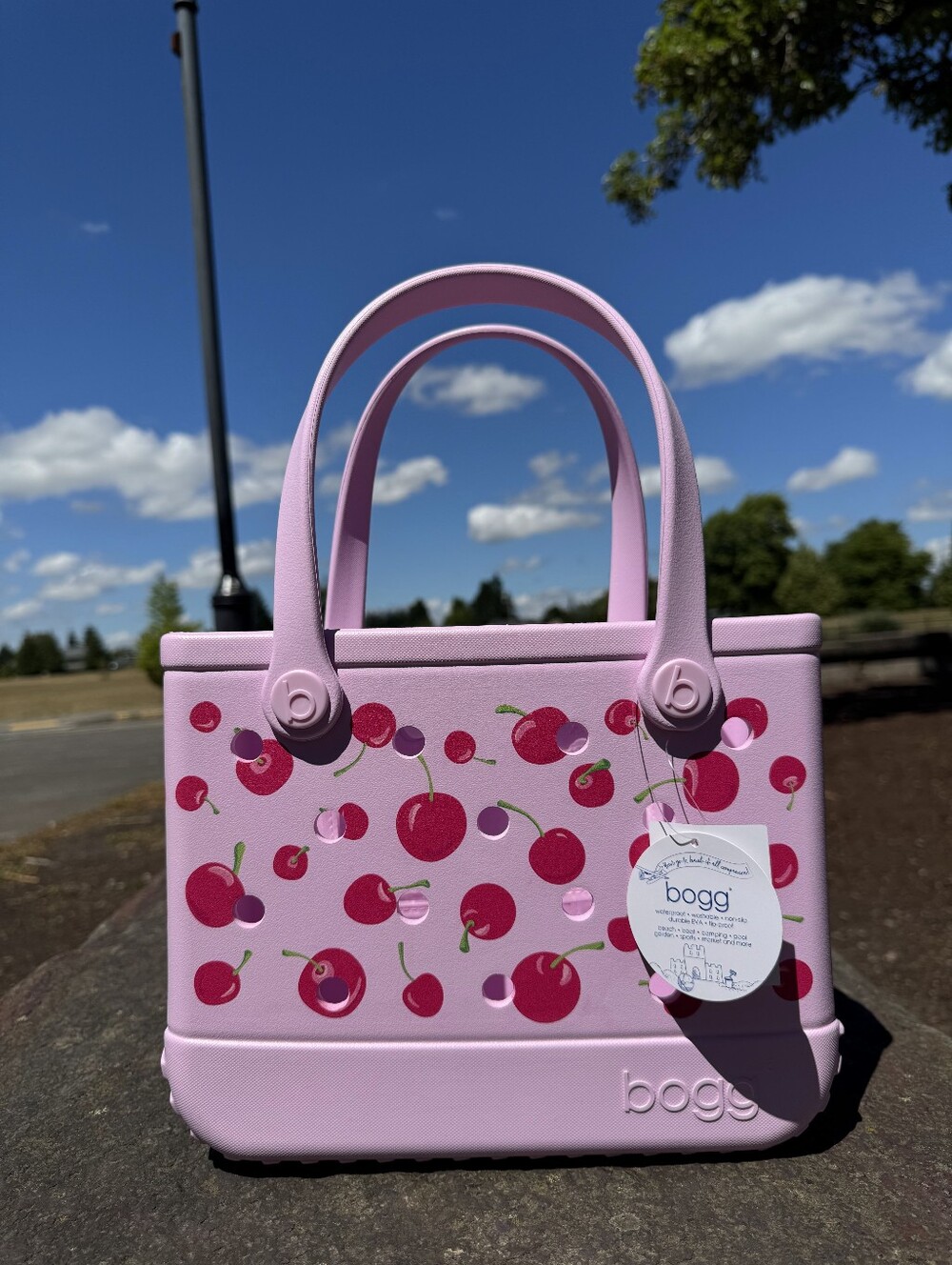 11"‎ Only Bogg Bag Cherry on Top 11" Bitty Tote Pink cherry New with Tags